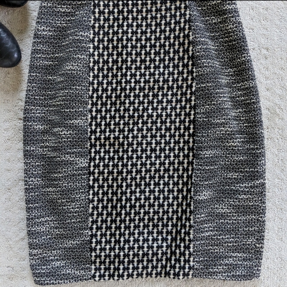 Tracy Reese New York Leather & Tweed Bodice Dress - Picture 6 of 8